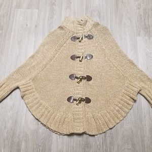 Michael Kors Toggle Front Poncho Sweater